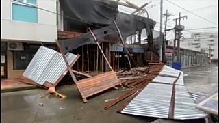 Destrozos en el Caribe norte de Nicaragua