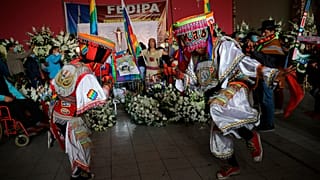 Velatorio de una de los fallecidos en las protestas