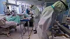 Intensive care unit in a hospital in Rome