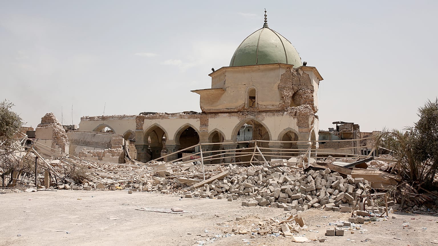 Musul’da savaşta tahrip olan Ulu Cami