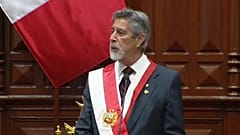 Francisco Sagasti durante su discurso de investidura
