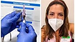 AFP reporter Leila Macor is seen at the Research Centers of America