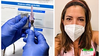 AFP reporter Leila Macor is seen at the Research Centers of America