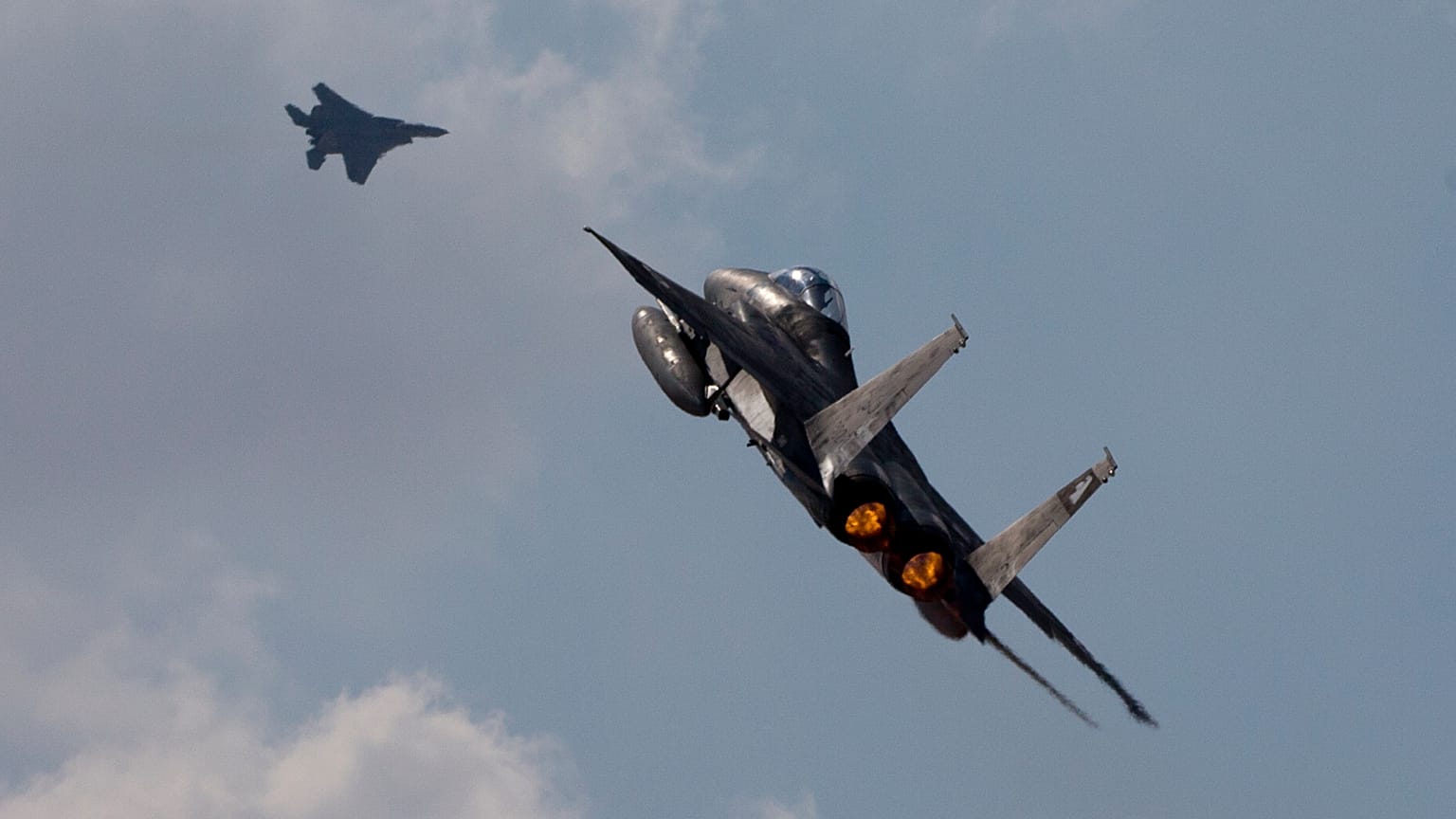 İsrail Hava Kuvvetleri'ne ait F-15 jetleri (arşiv) 