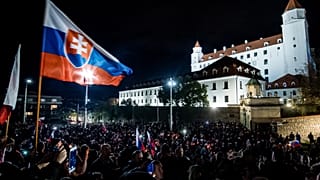 Антиправительственная демонстрация в Братиславе 17 ноября 2020