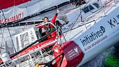 Skipperin Sam Davies ist eine von sechs Teilnehmerinnen der Einhandregatta Vendée Globe  