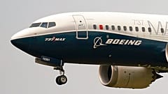 Boeing 737 Max'in ABD'deki test sürüşünden bir kare.