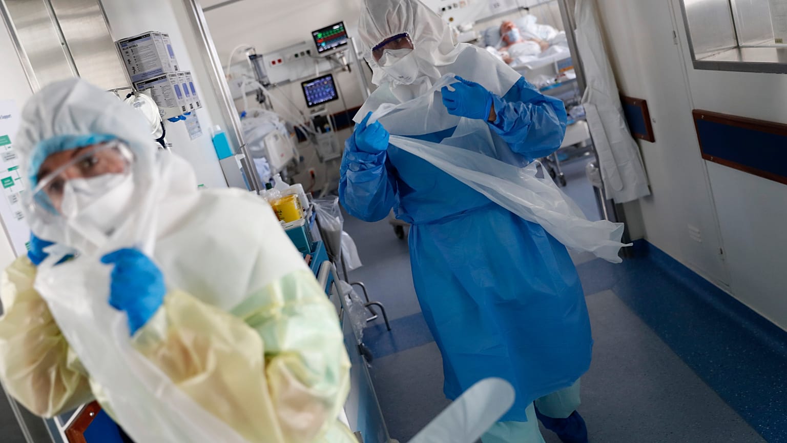 Infermieri al Santa Maria hospital (Lisbona)