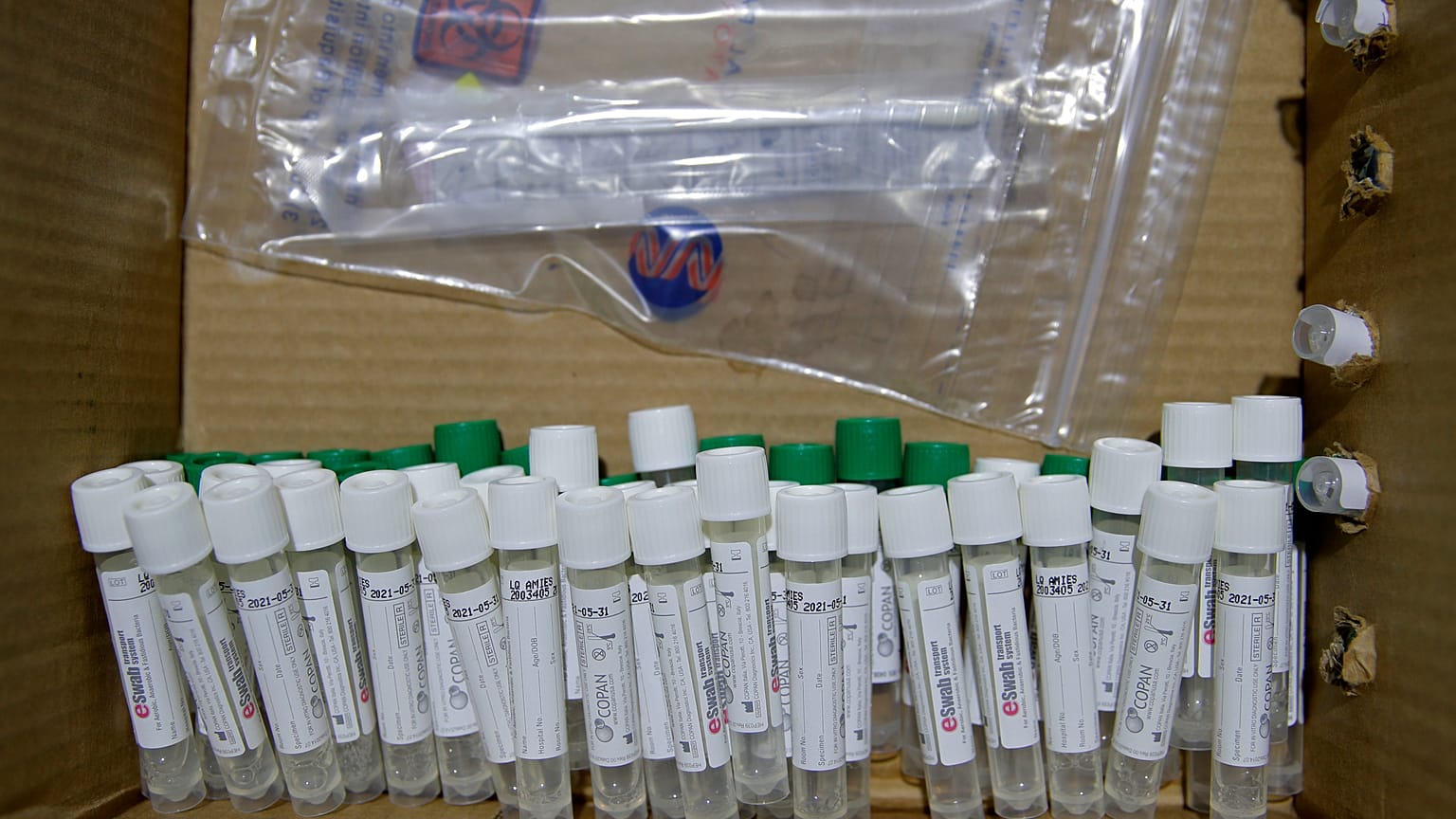 Corona-Testkits in Las Vegas, 10.07.2020