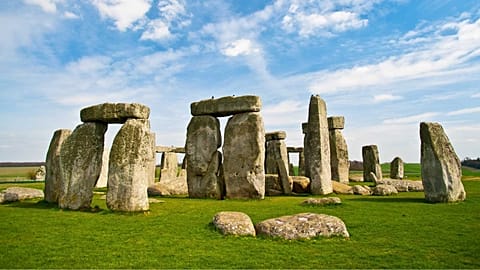 Stonehenge, a UNESCO world heritage site in Wiltshire, UK