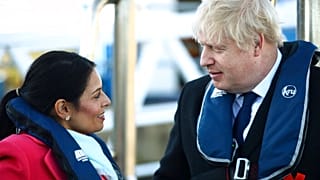UK interior minister Priti Patel with Boris Johnson