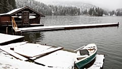 Schnee am Spitzingsee