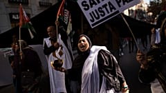 manifestazioni per il Sahara Occidentale libero a Madrid lo scorso 11 novembre