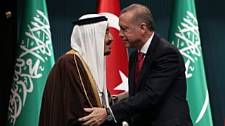 عکس آرشیوی از اردوغان و ملک سلمان