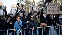 Paris'te güvenlik yasası protesto edildi