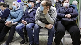 В очереди к врачу, Омск, ноябрь 2020 г.