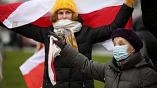 Manifestation à Minsk, le 22 novembre 2020.