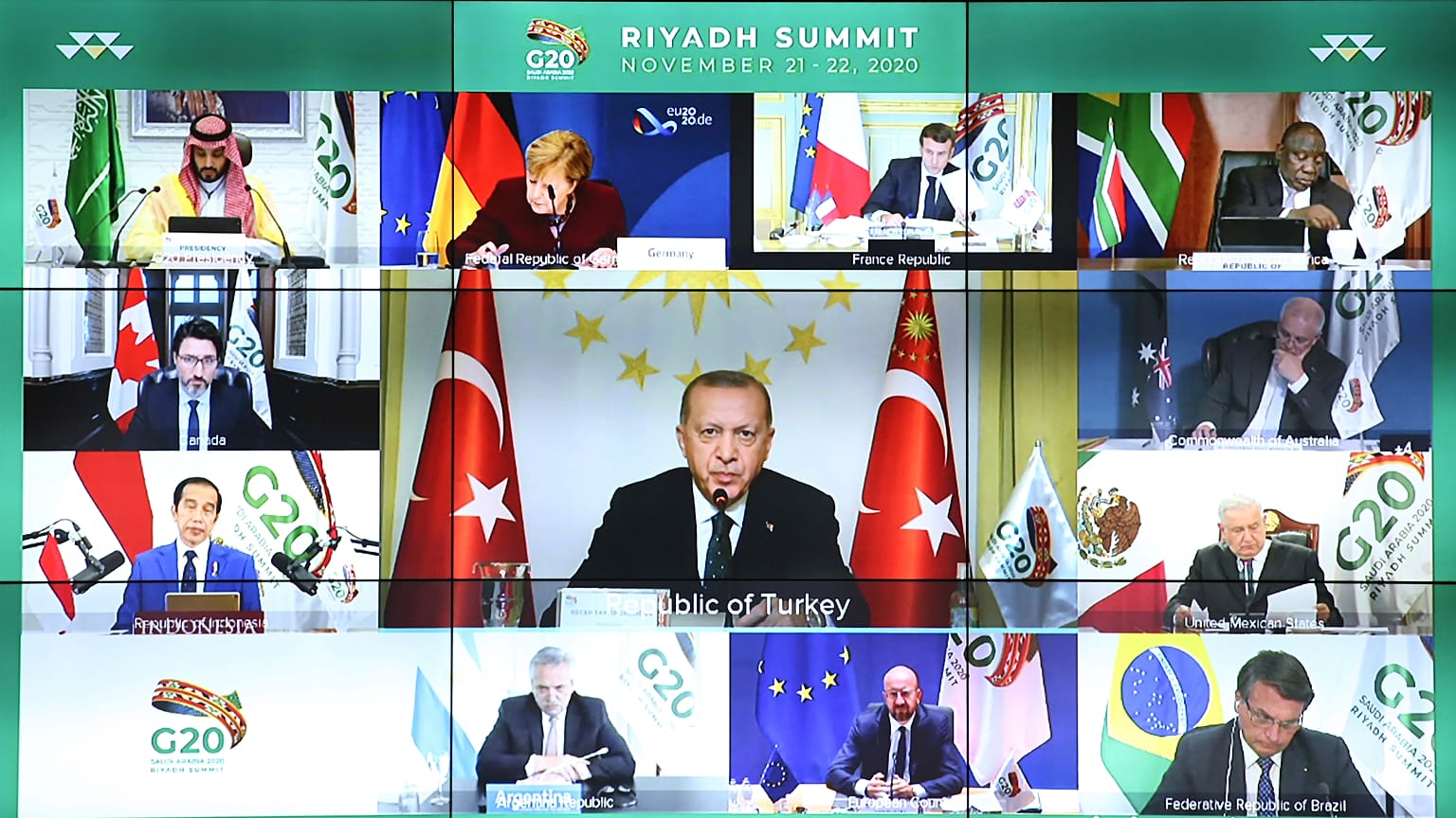 G20 Liderler Zirvesi videokonferans yoluyla yapıldı