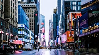 New York looks very different without its usual tourists
