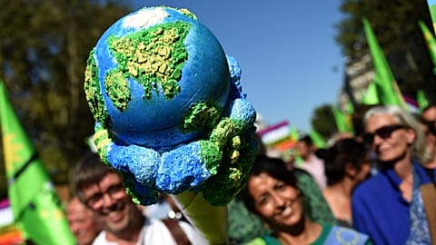 A climate change protest in Paris on September 21, 2019