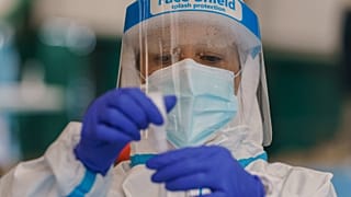 Campagne de test Covid-19 effectué à Burgos, dans le nord de l'Espagne, le 21 novembre 2020
