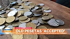 Various Spanish Peseta coins