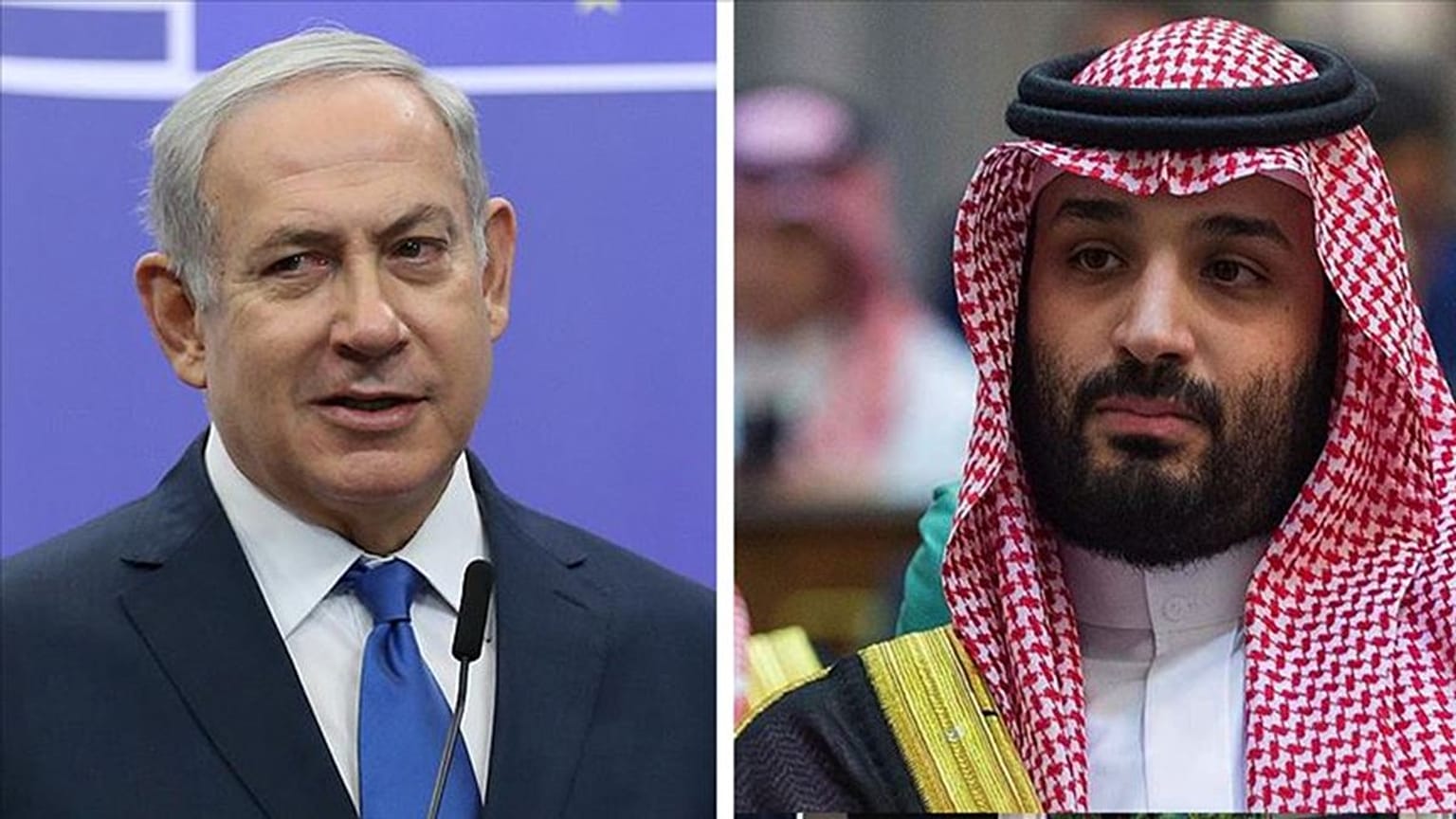 Netanyahu (solda) ve Prens Selman (sağda)