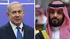 Netanyahu (solda) ve Prens Selman (sağda)