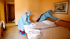 Auch das Pineta Palace Hotel in Rom bereitet seine Zimmer für Covid-19-Patienten vor