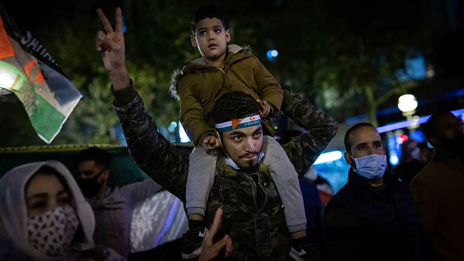 Manifestación de apoyo al Sahara Occidental en San Sebastián