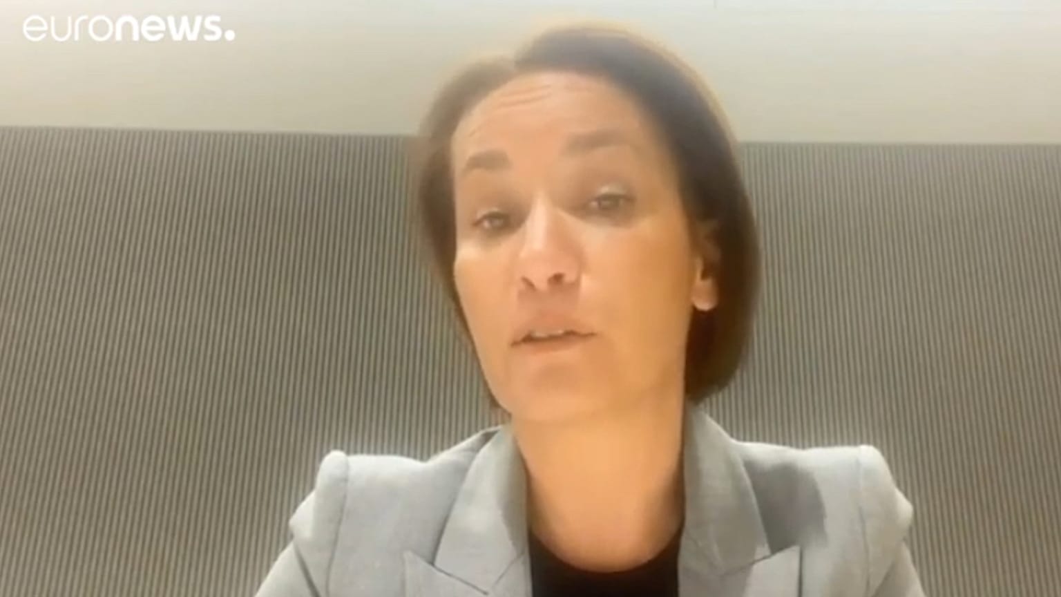 La ejecutiva de AstraZeneca Iskra Reic durante su entrevista con euronews