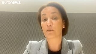 La ejecutiva de AstraZeneca Iskra Reic durante su entrevista con euronews