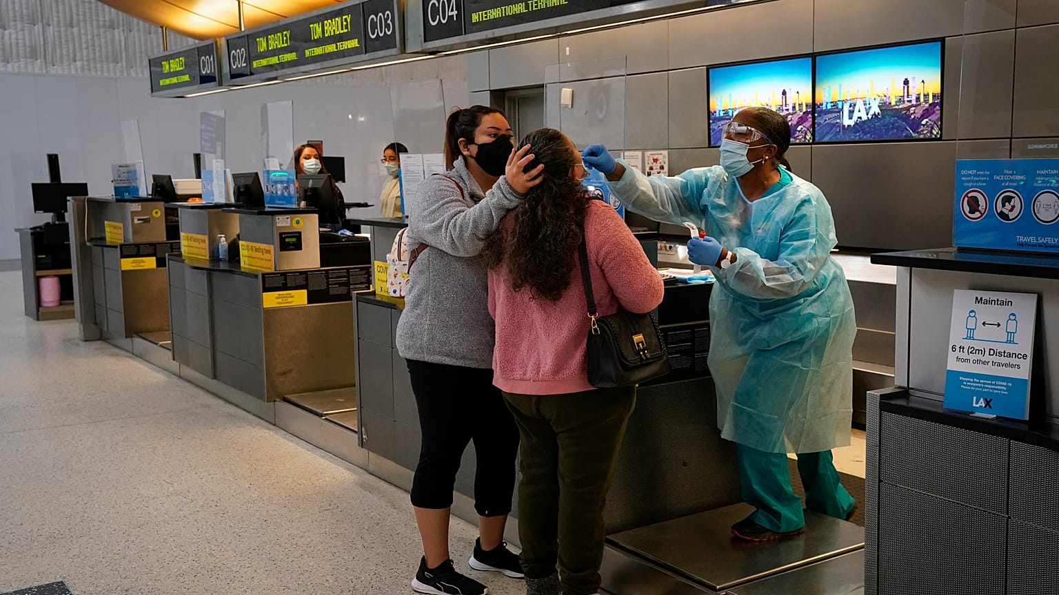 Abstrich am Counter (Los Angeles International Airport)