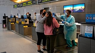 Abstrich am Counter (Los Angeles International Airport)