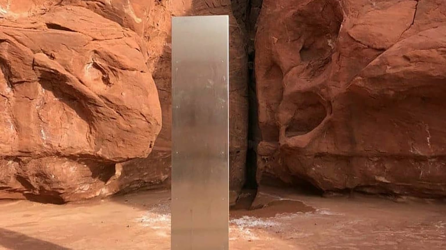 A metal 'Space Odyssey' structure has been discovered in the Utah desert.