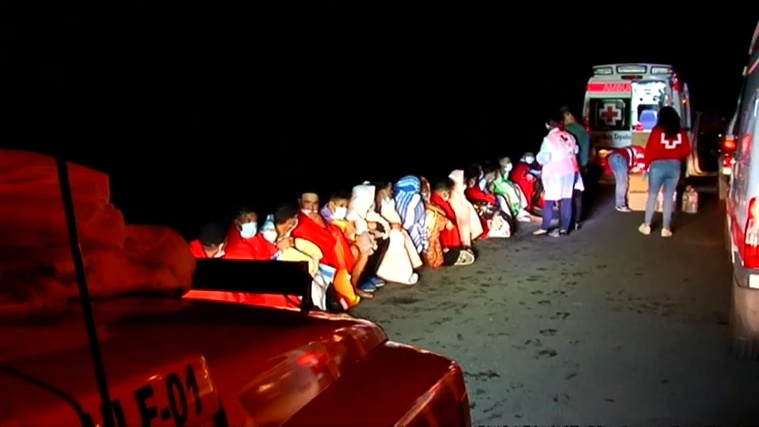 Rescate en el puerto de Órzola en Lanzarote