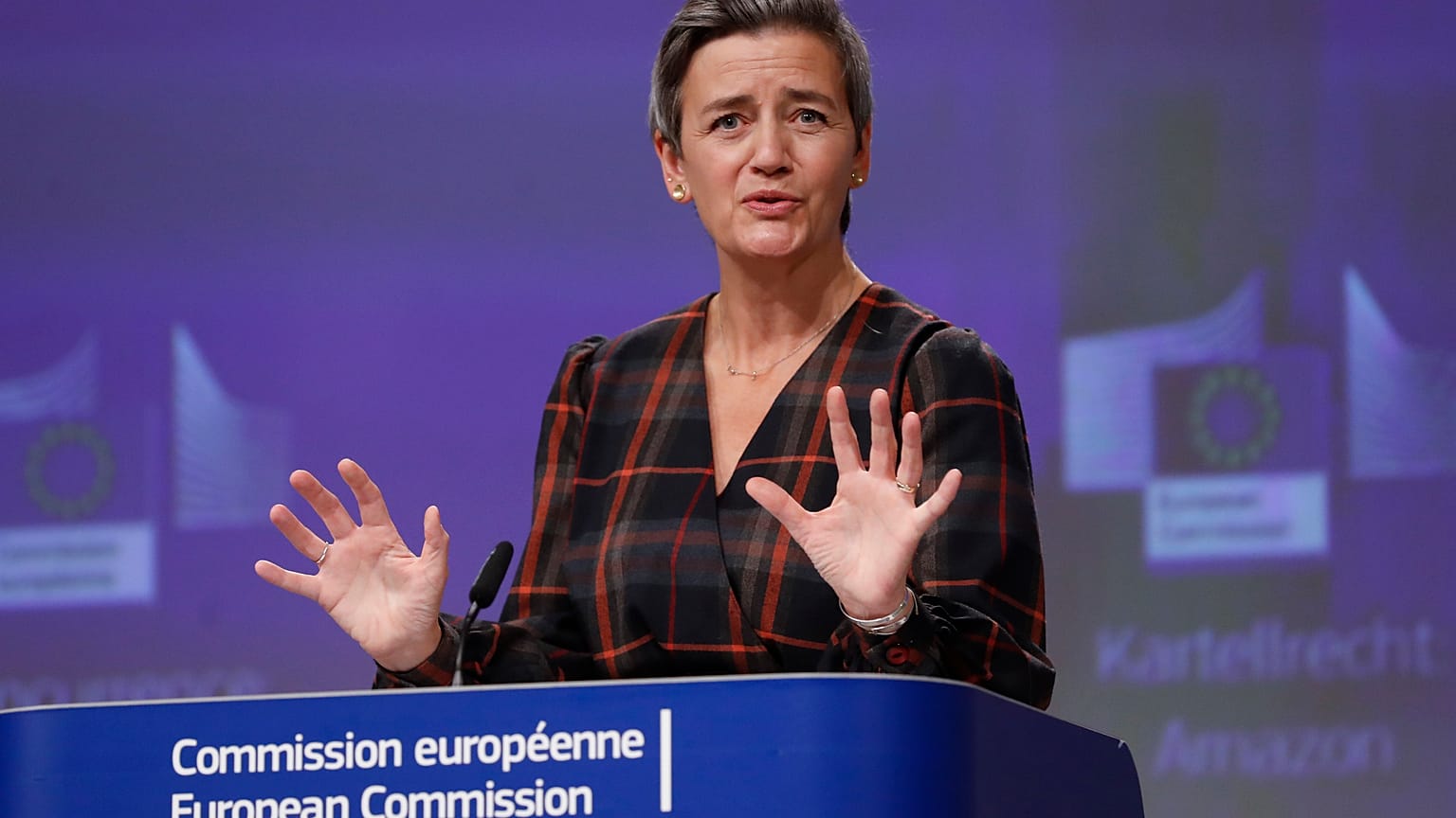 La vice-présidente de la Commission européenne Margrethe Vestager