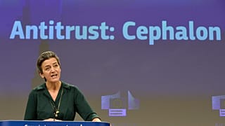 EU-Wettbewerbskommissarin Vestager in Brüssel