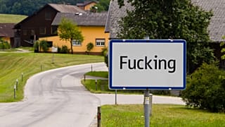 Ortsschild von Fucking.