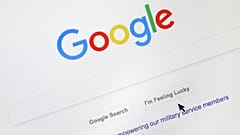 Google's search engine page.