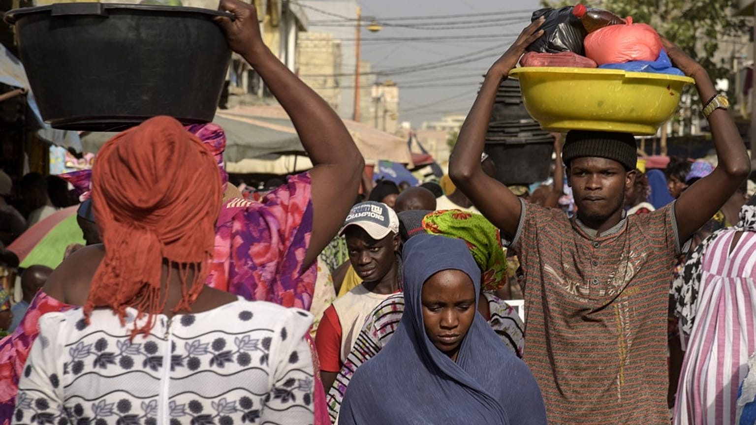 El mercado de Tilene, en Dakar, esta semana