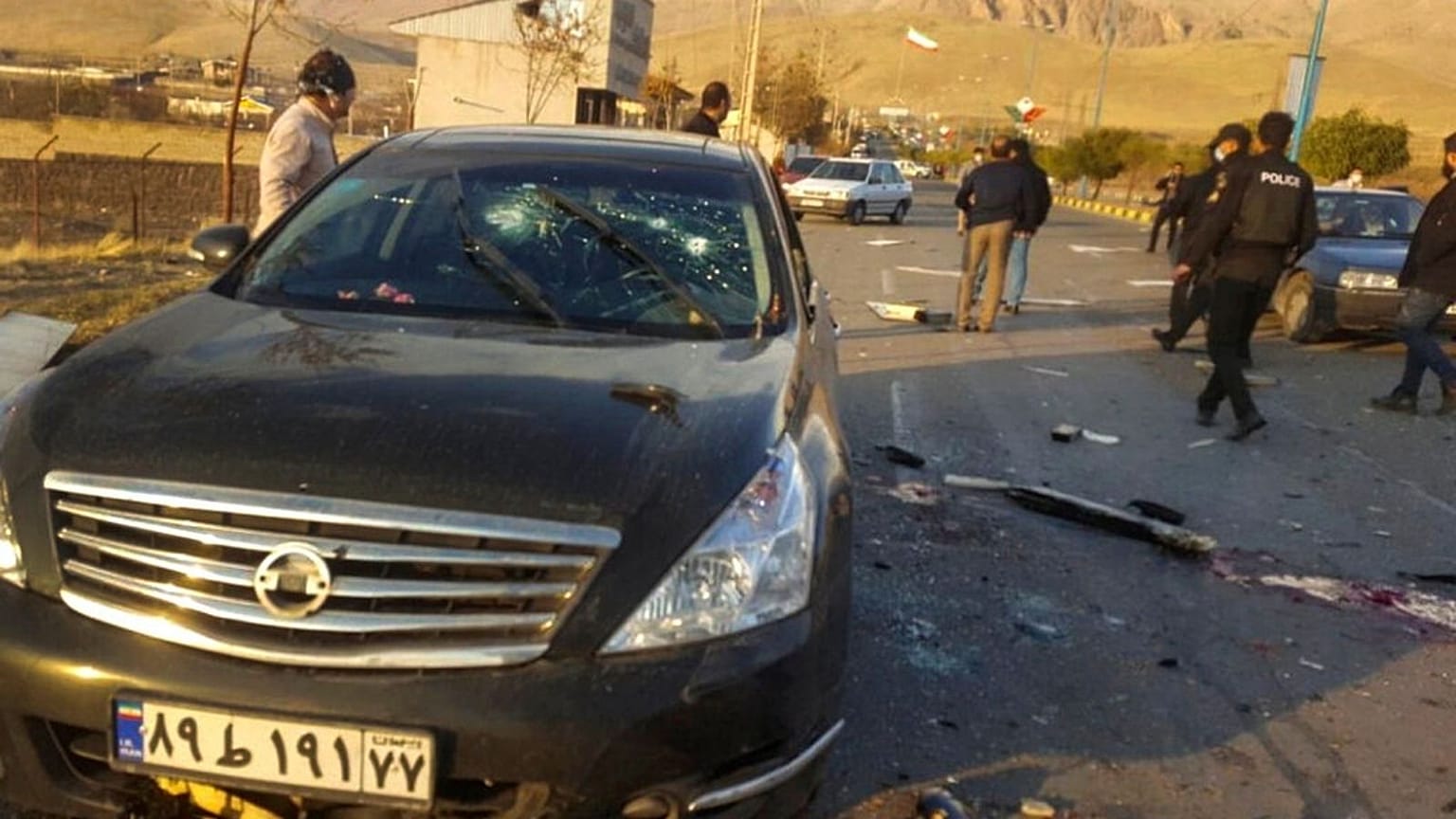 محل ترور محسن فخری‌زاده
