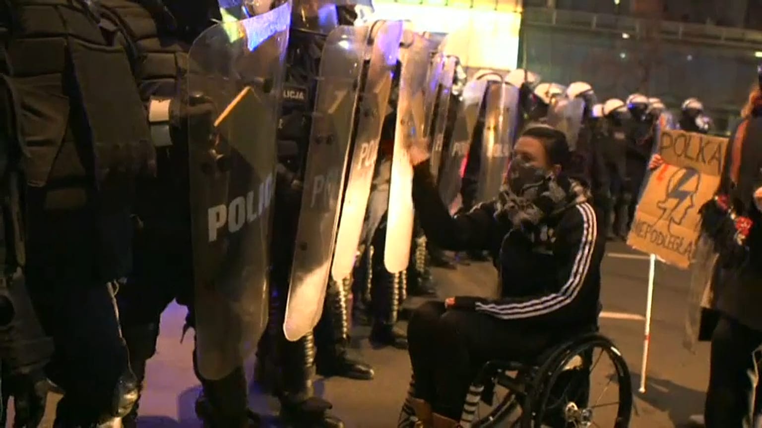 Demonstrantin