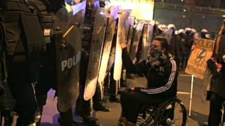 Demonstrantin