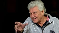 British actor David Prowse poses during the photocall for the presentation of the film "I Am Your Father" in Madrid. November 18, 2015.
