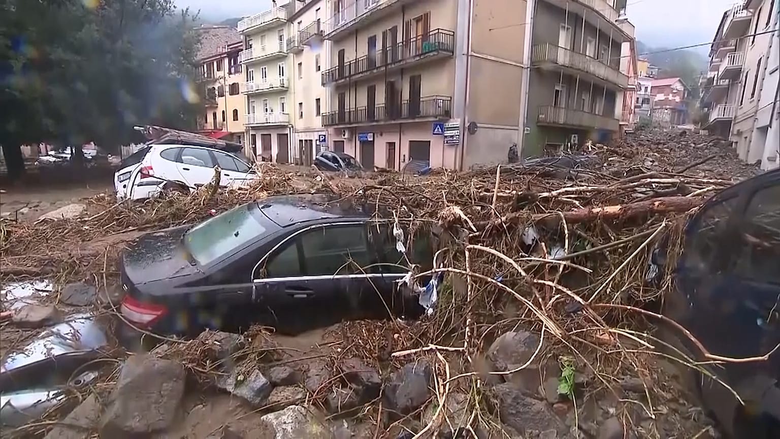 Car stuck in mud