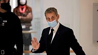 Nicolas Sarkozy arrivant à la 32e chambre correctionnelle de Paris, 26 novembre 2020
