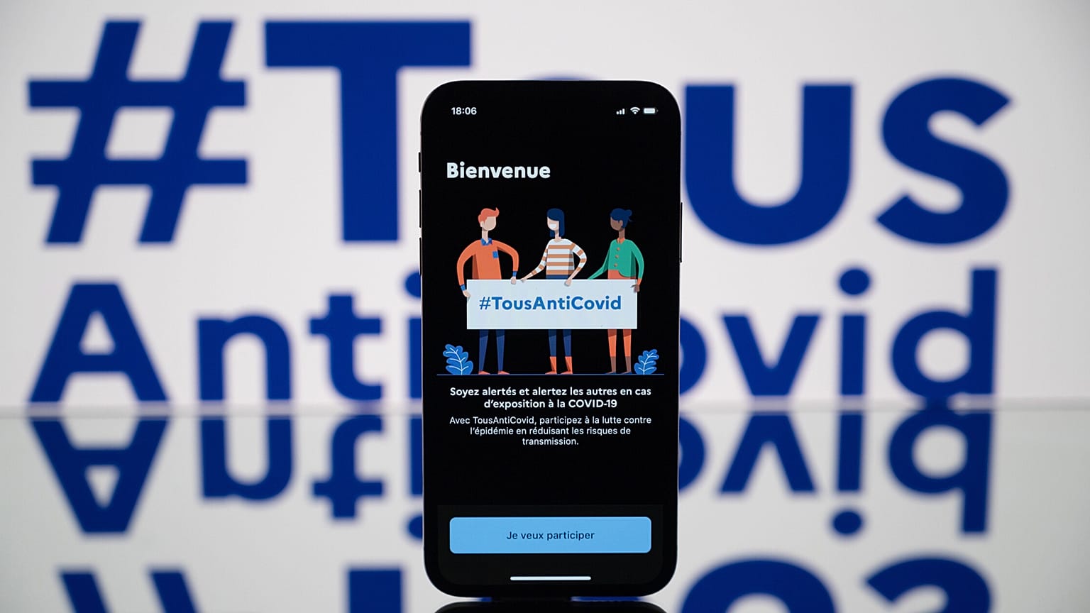 L'application française TousAntiCovid
