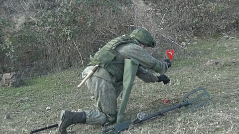 Vermintes Gelände in Berg-Karabach