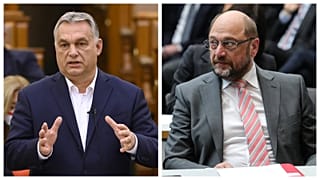 Orbán Viktor és Martin Schulz